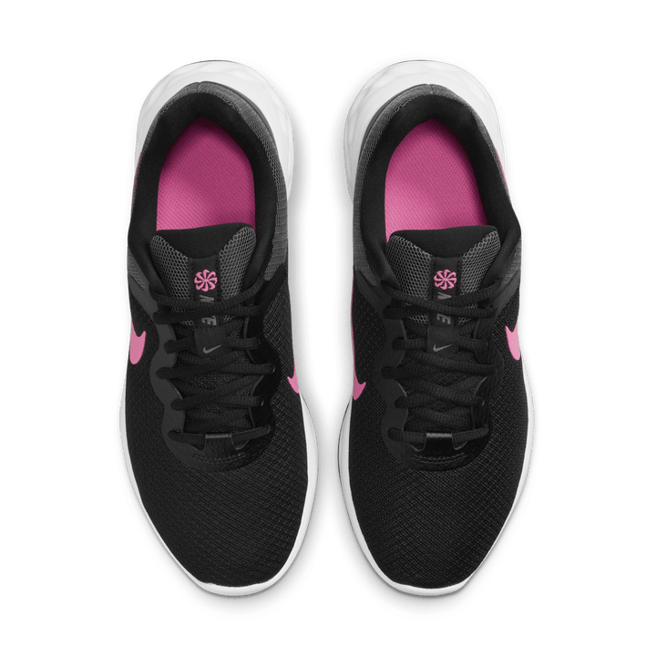 Nike Revolution 6 Runn pour Femme Noir/Rose Hyper/Gris Fer