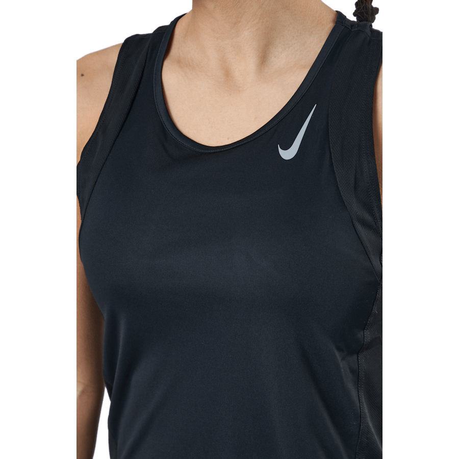 Dri-FIT Race Women's Running Singlet BLACK/REFLECTIVE SILV
