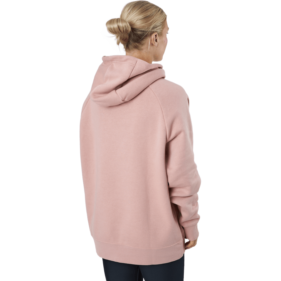 W Nsw Po Hoodie Os Bb Flc Prnt Rose Whisper/white