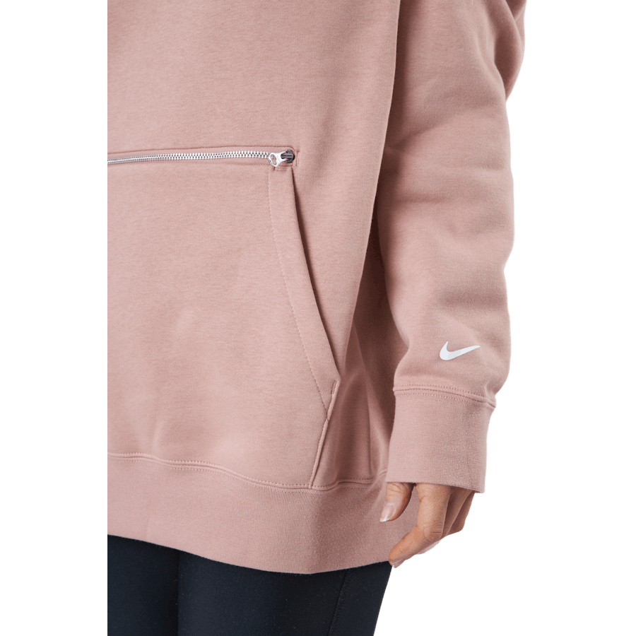 W Nsw Po Hoodie Os Bb Flc Prnt Rose Whisper/white