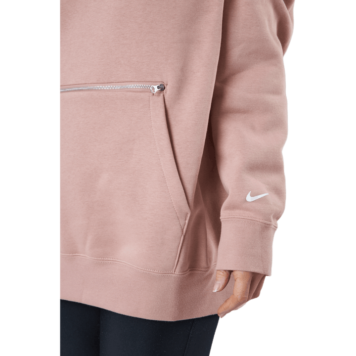 W Nsw Po Hoodie Os Bb Flc Prnt Rose Whisper/white