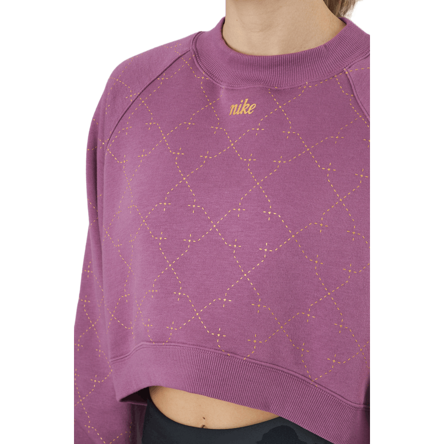 Nike Dri-fit Donna Novelty F Bordeaux chiaro/oro metallizzato