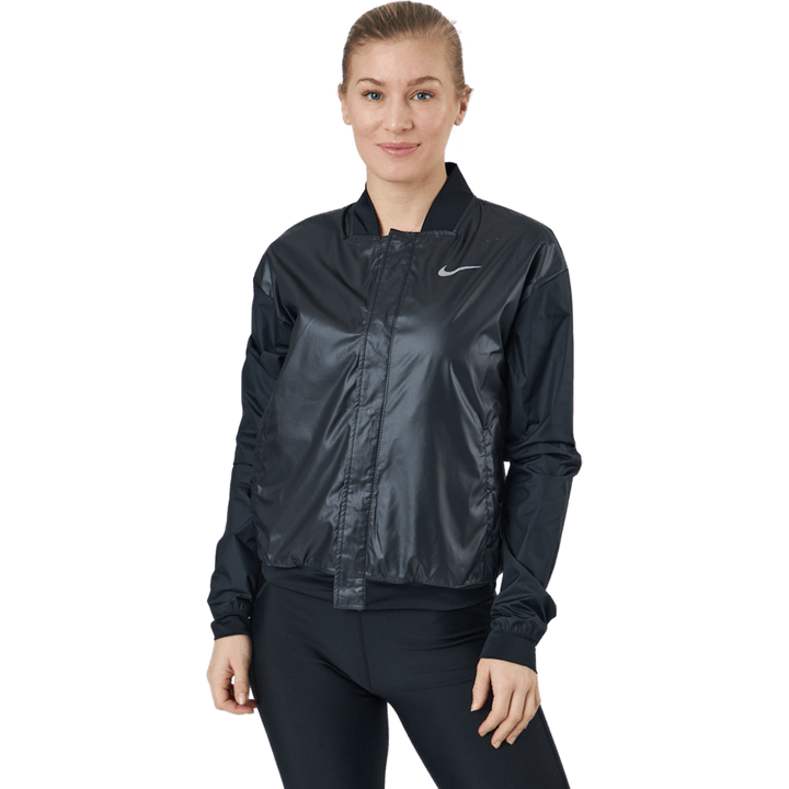 Swoosh Run Women's Running Jacket BLACK/WHITE