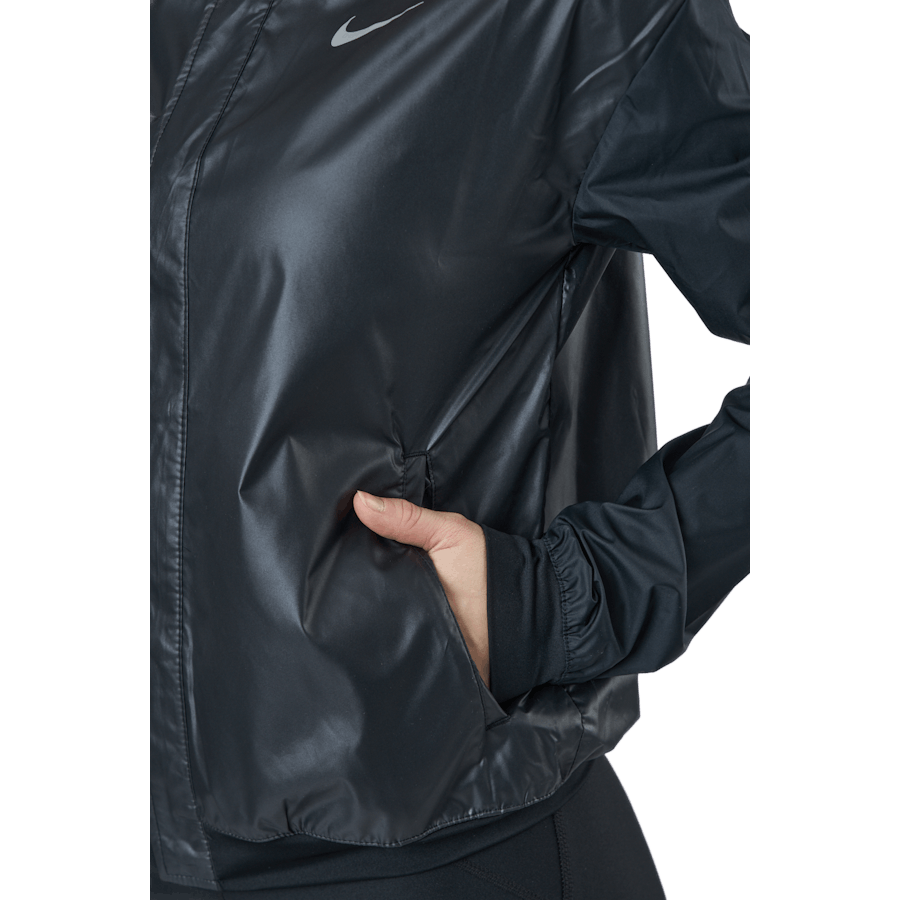 Swoosh Run Women's Running Jacket BLACK/WHITE