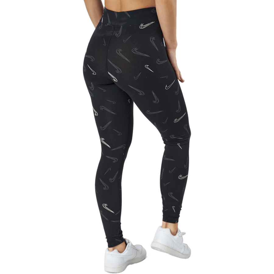 W Nsw Hw Tight Aop Prnt Nero/Bianco