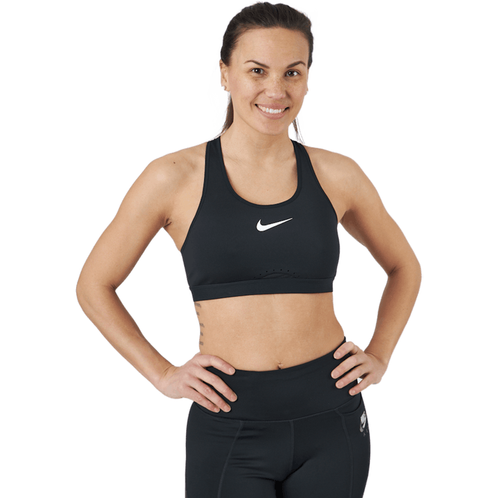 Dri-FIT Swoosh Women's High-Support Non-Padded Adjustable Sports Bra BLACK/BLACK/DK SMOKE GREY/WHITE