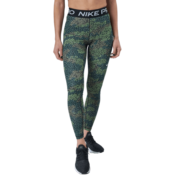 Nike Pro Dri-fit Women's Print Treeline/black/white