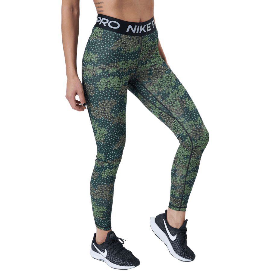 Nike Pro Dri-fit Women's Print Treeline/black/white