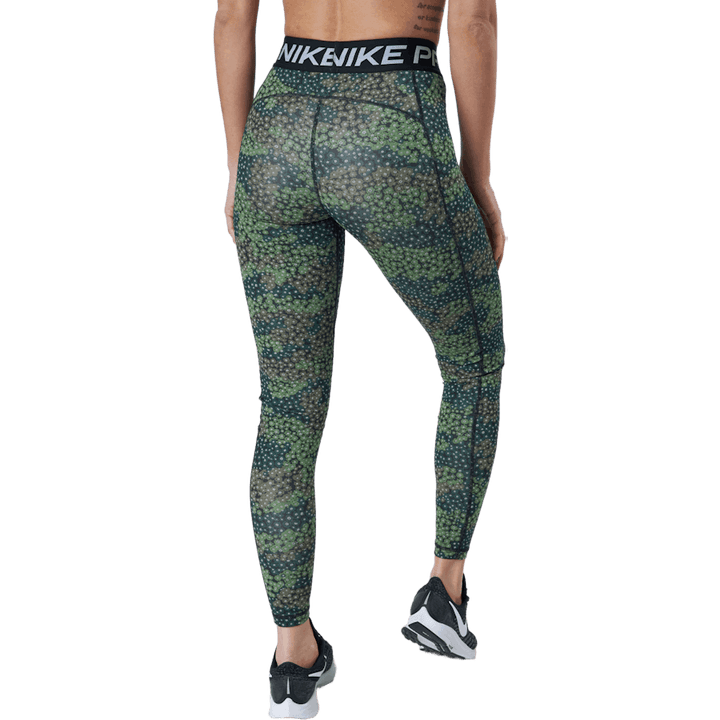 Nike Pro Dri-fit Women's Print Treeline/black/white