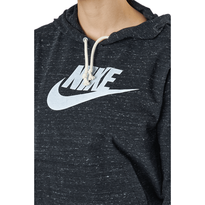Sportswear Gym Vintage Women's Pullover Hoodie BLACK/WHITE