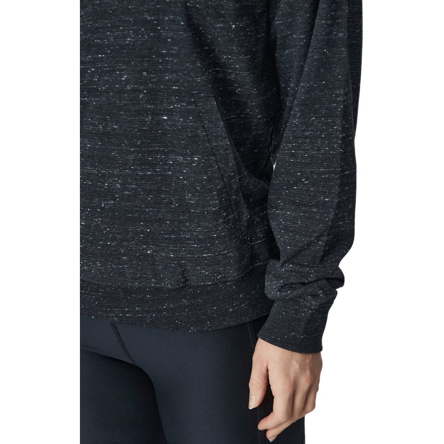 Sportswear Gym Vintage Women's Pullover Hoodie BLACK/WHITE