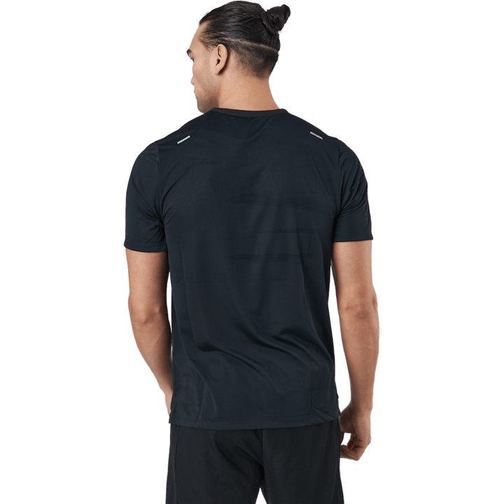 Dri-FIT Rise 365 Moški tekaški top s kratkimi rokavi BLACK/REFLECTIVE SILV