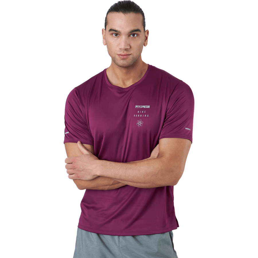 Nike Dri-fit Uv Run Division M Sangria/reflective Silv