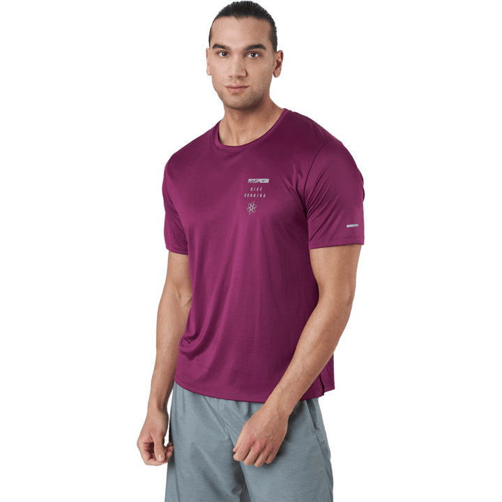 Nike Dri-fit Uv Run Division M Sangria/reflective Silv