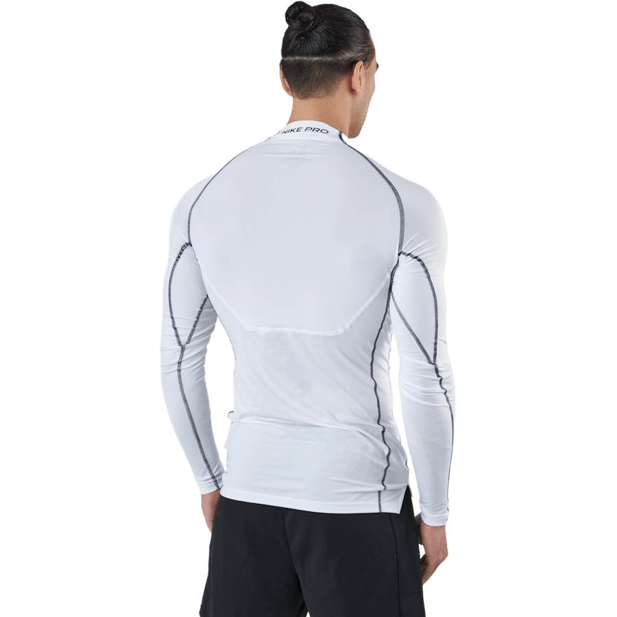 Nike Pro Dri-FIT Herren Tight Fit Langarm-Top WEISS/SchWARZ/SchWARZ