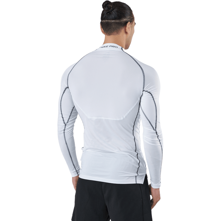 Nike Pro Dri-FIT Herren Tight Fit Langarm-Top WEISS/SchWARZ/SchWARZ