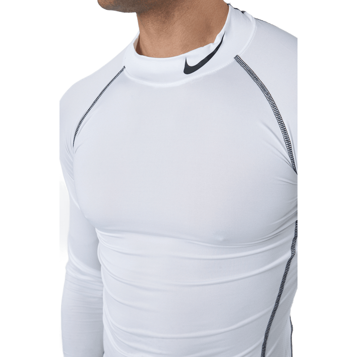 Nike Pro Dri-FIT Herren Tight Fit Langarm-Top WEISS/SchWARZ/SchWARZ