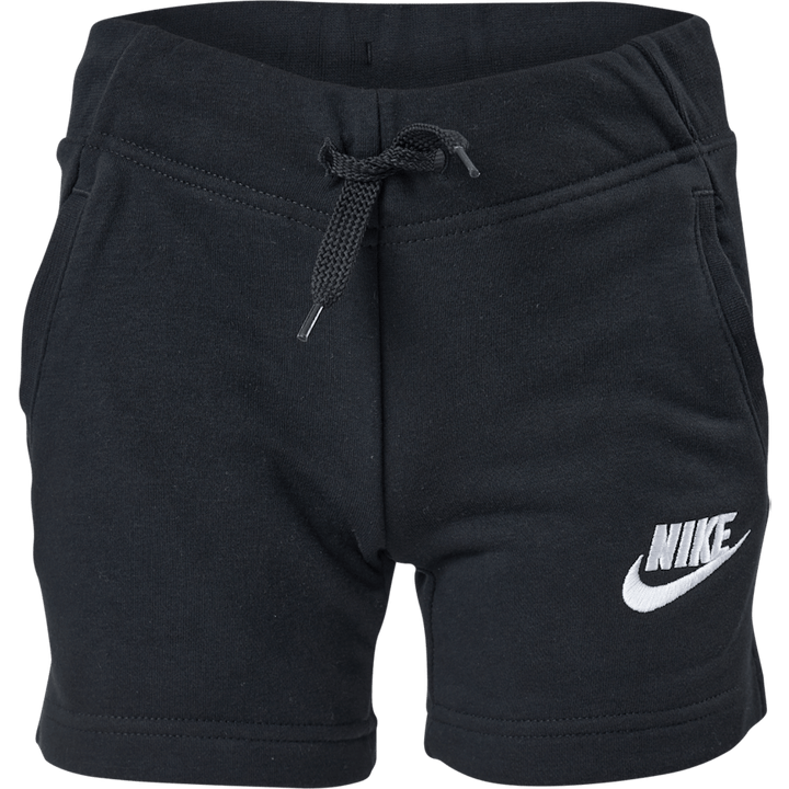 Sportswear Club Big Kids' (Girls') French Terry Shorts BLACK/WHITE