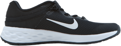 Revolution 6 FlyEase Big Kids' Easy On/Off Road Running Shoes BLACK/WHITE-DK SMOKE GREY