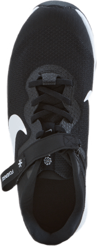 Revolution 6 FlyEase Big Kids' Easy On/Off Road Running Shoes BLACK/WHITE-DK SMOKE GREY