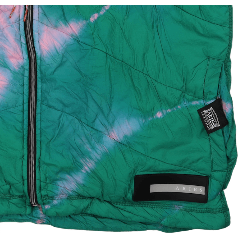 Tie-dye Padded Liner Gilet Pink/aqua