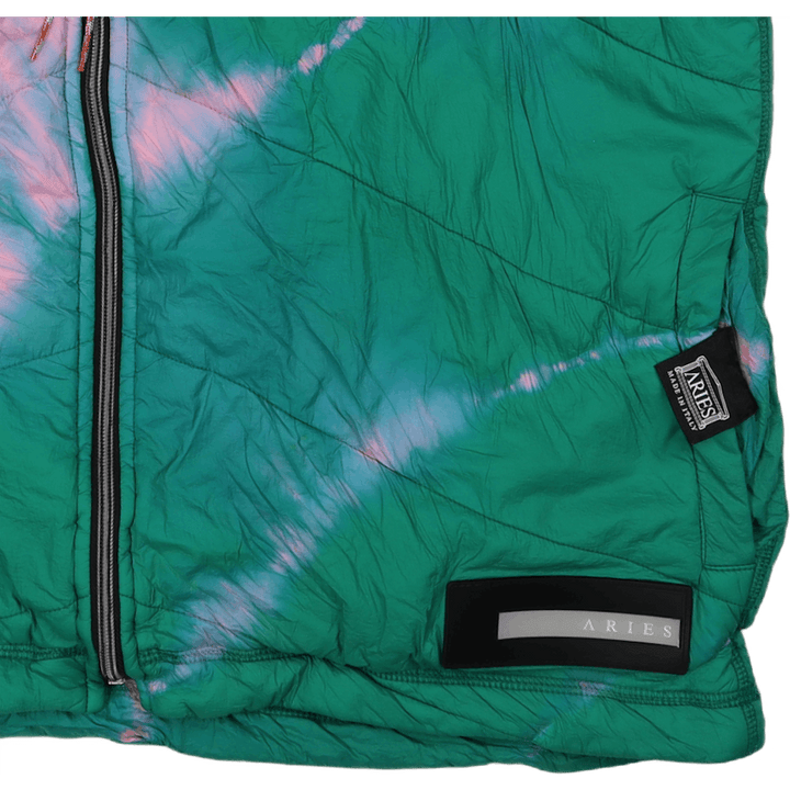 Tie-dye Padded Liner Gilet Pink/aqua