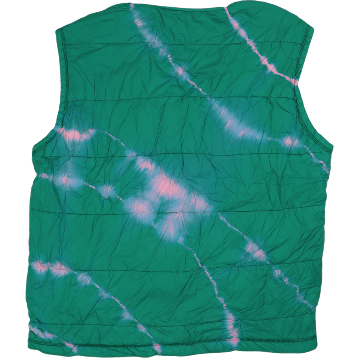 Tie-dye Padded Liner Gilet Pink/aqua