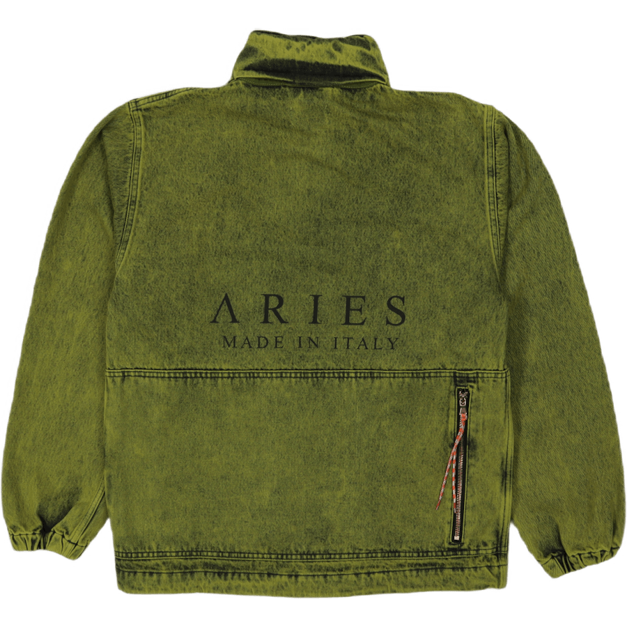 Denim Cargo Jacket Lime