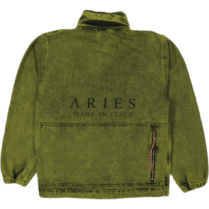 Denim Cargo Jacket Lime