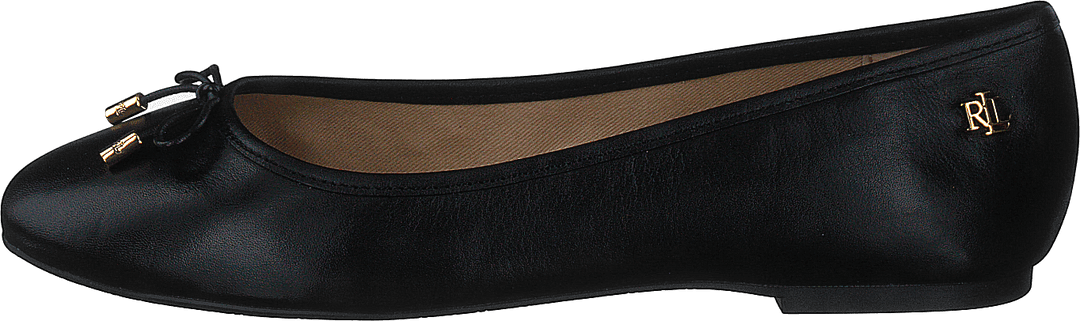 Jayna Leather Flat Black