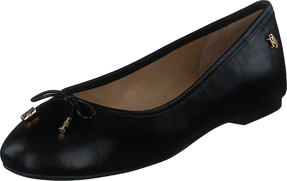 Jayna Leather Flat Black