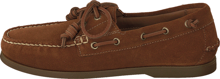 Chaussure bateau en daim Merton, couleur rouille pâle