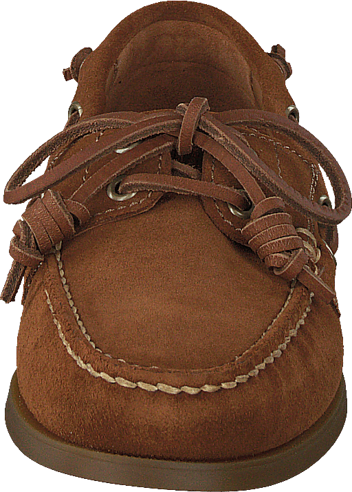 Chaussure bateau en daim Merton, couleur rouille pâle