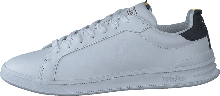 Sneaker Heritage Court II in pelle Bianco/Navy/Oro