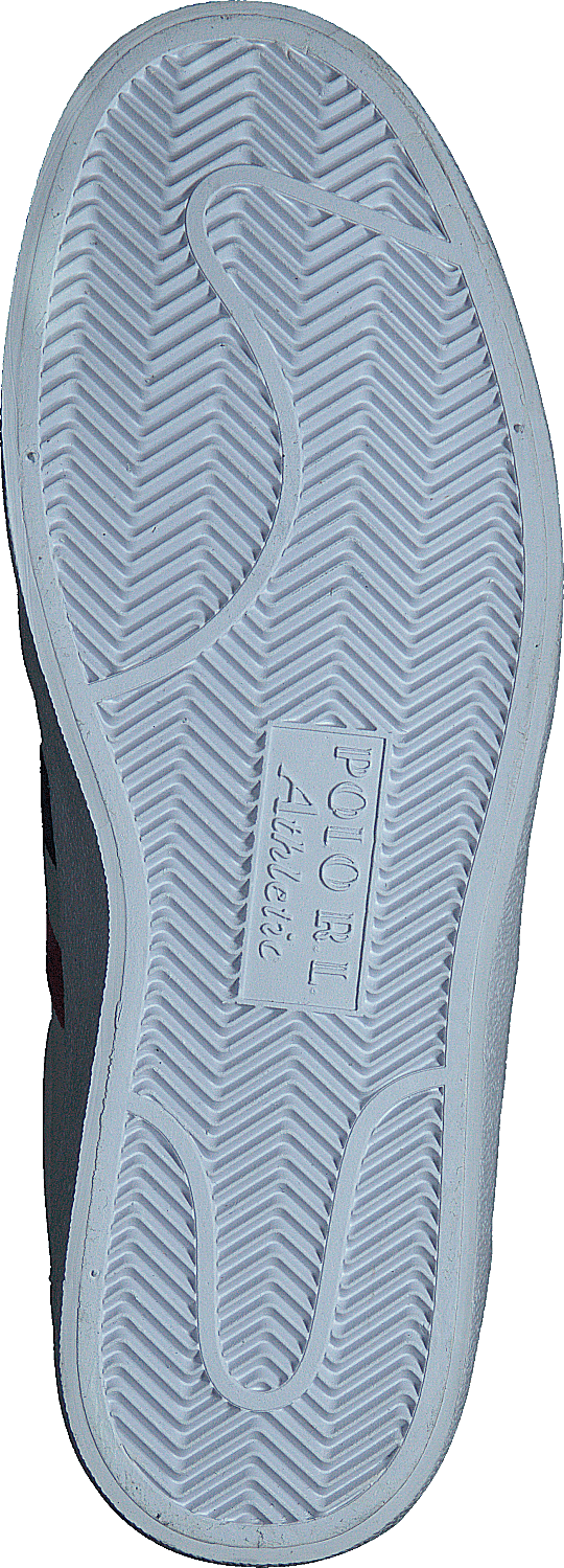 Court Leder Sneaker Navy/Creme/Rot