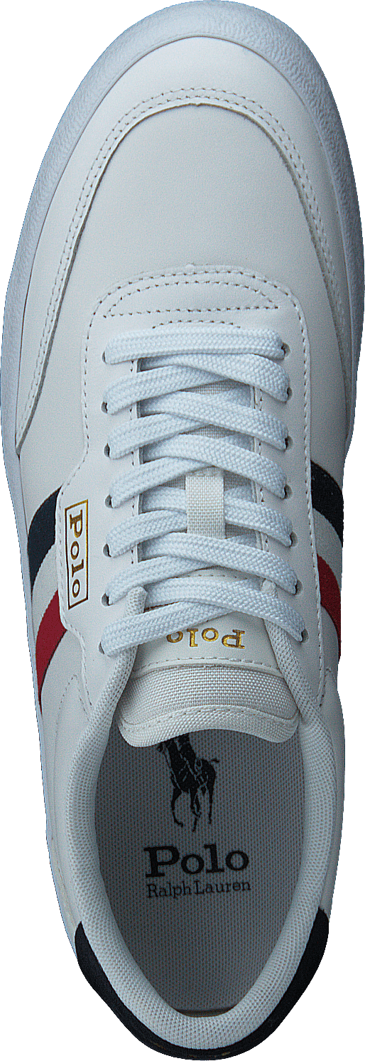 Court Leder Sneaker Navy/Creme/Rot