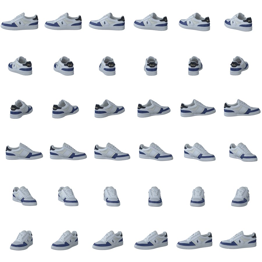 Court Low-Top Sneaker White/Navy/Royal