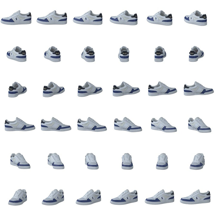 Court Low-Top Sneaker White/Navy/Royal