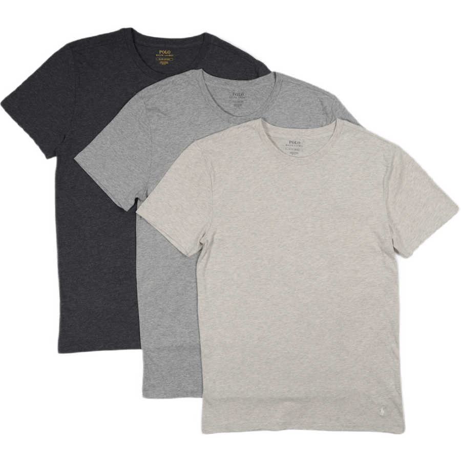 Slim Crewneck 3-Pack 3Pk And Htr/Lt Sp Gry/Chcl Htr