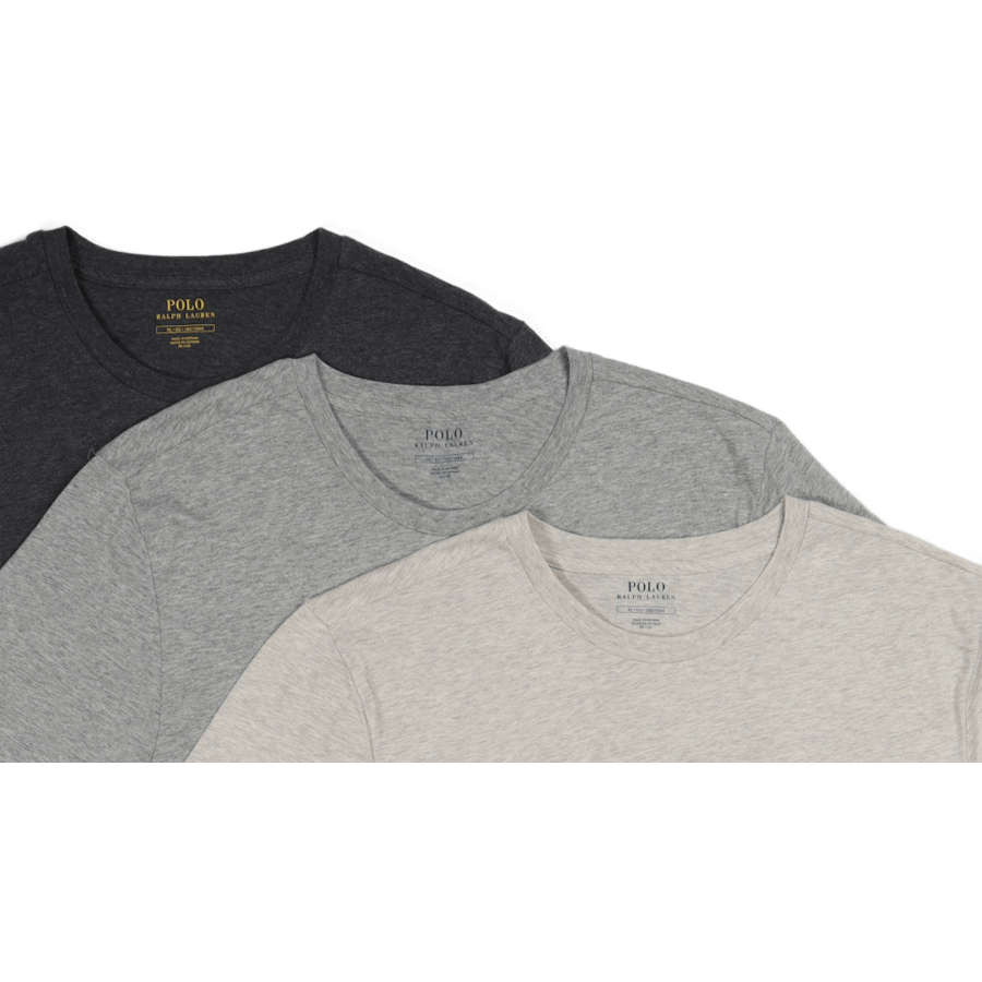 Slim Crewneck 3-Pack 3Pk And Htr/Lt Sp Gry/Chcl Htr