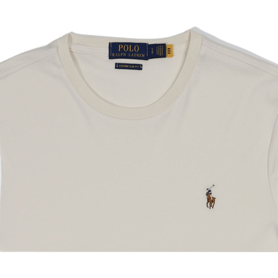 Custom Slim Fit Soft Cotton T-Shirt Antique Cream