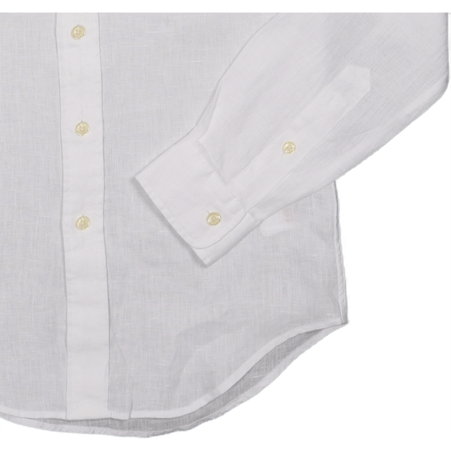 Custom Fit Linen Shirt White