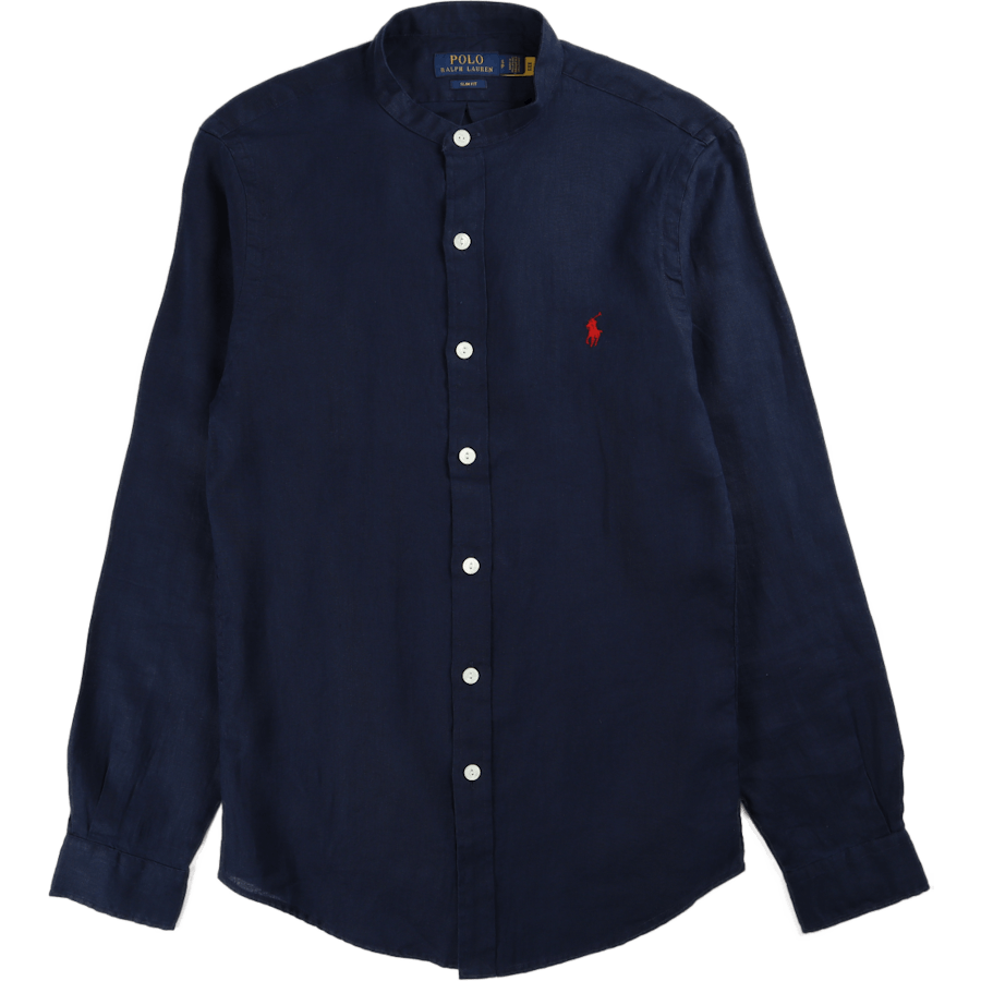 Slim Fit Linen Shirt Newport Navy