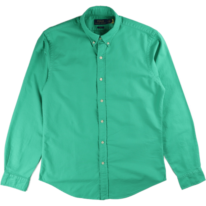Slim Fit Garment-Dyed Oxford Hemd Cabo Grün