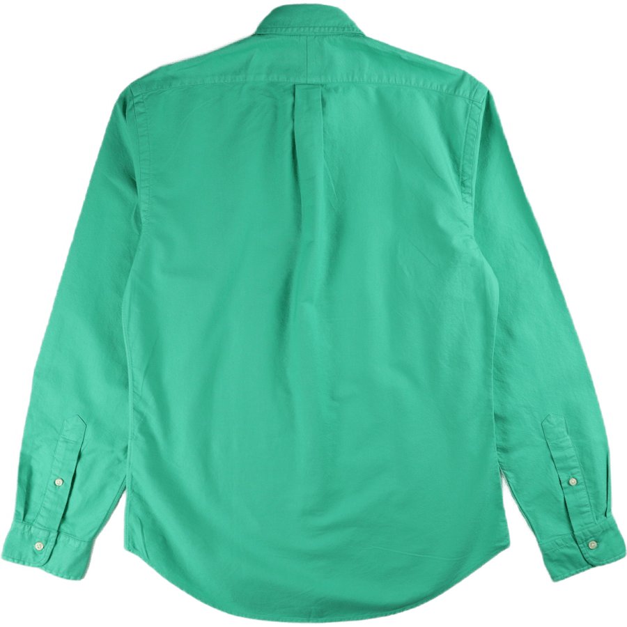 Slim Fit Garment-Dyed Oxford Hemd Cabo Grün