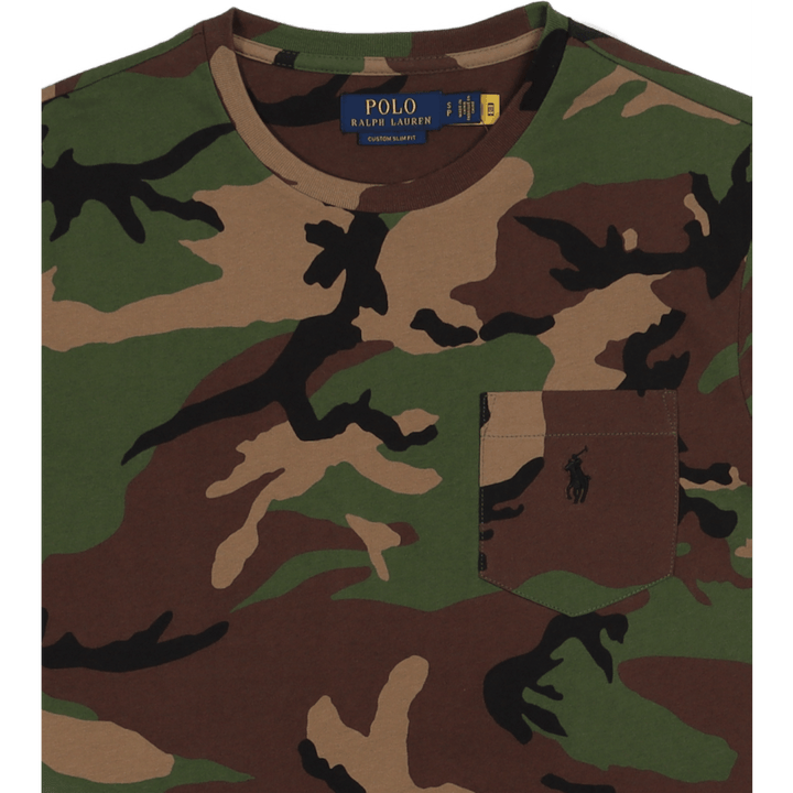 Vlastní tričko Slim Fit Camo Pocket T-Shirt Surplus Camo