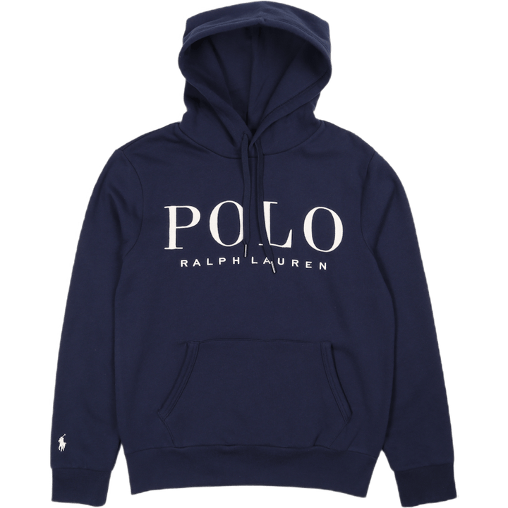 Felpa con cappuccio in pile Cruise Navy con logo ricamato