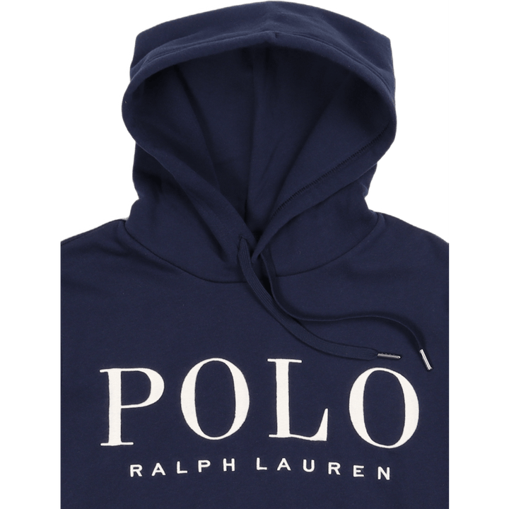 Felpa con cappuccio in pile Cruise Navy con logo ricamato