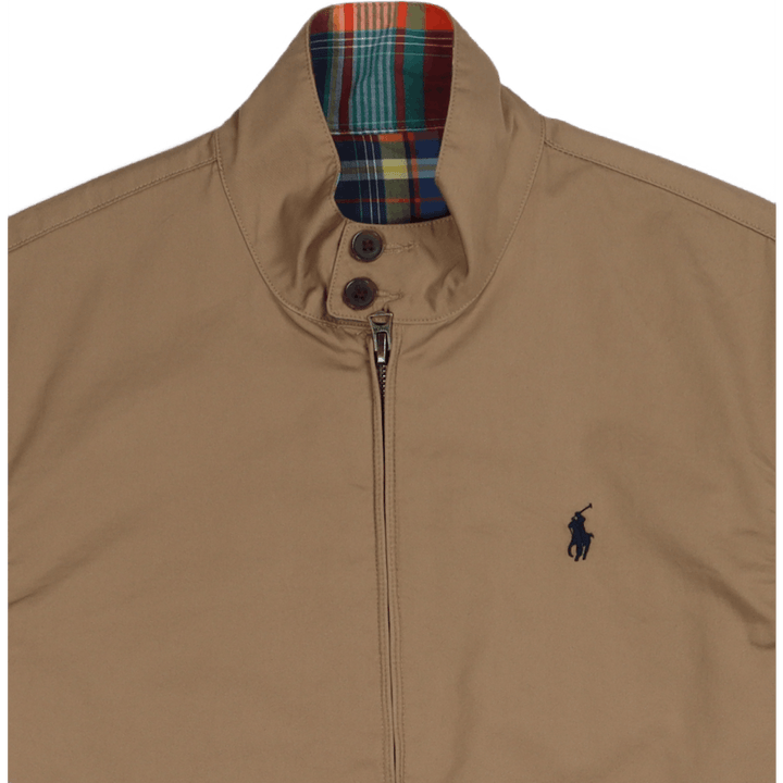 Wendbare Chino-Madras Jacke Madras/Luxury Tan