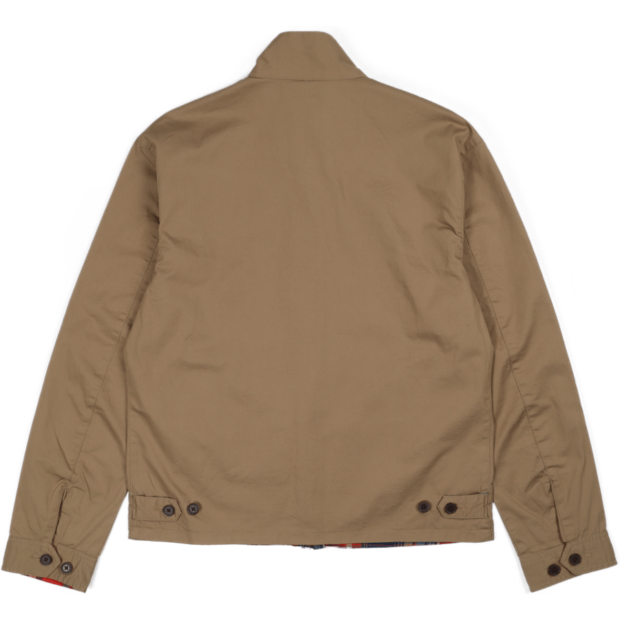 Wendbare Chino-Madras Jacke Madras/Luxury Tan
